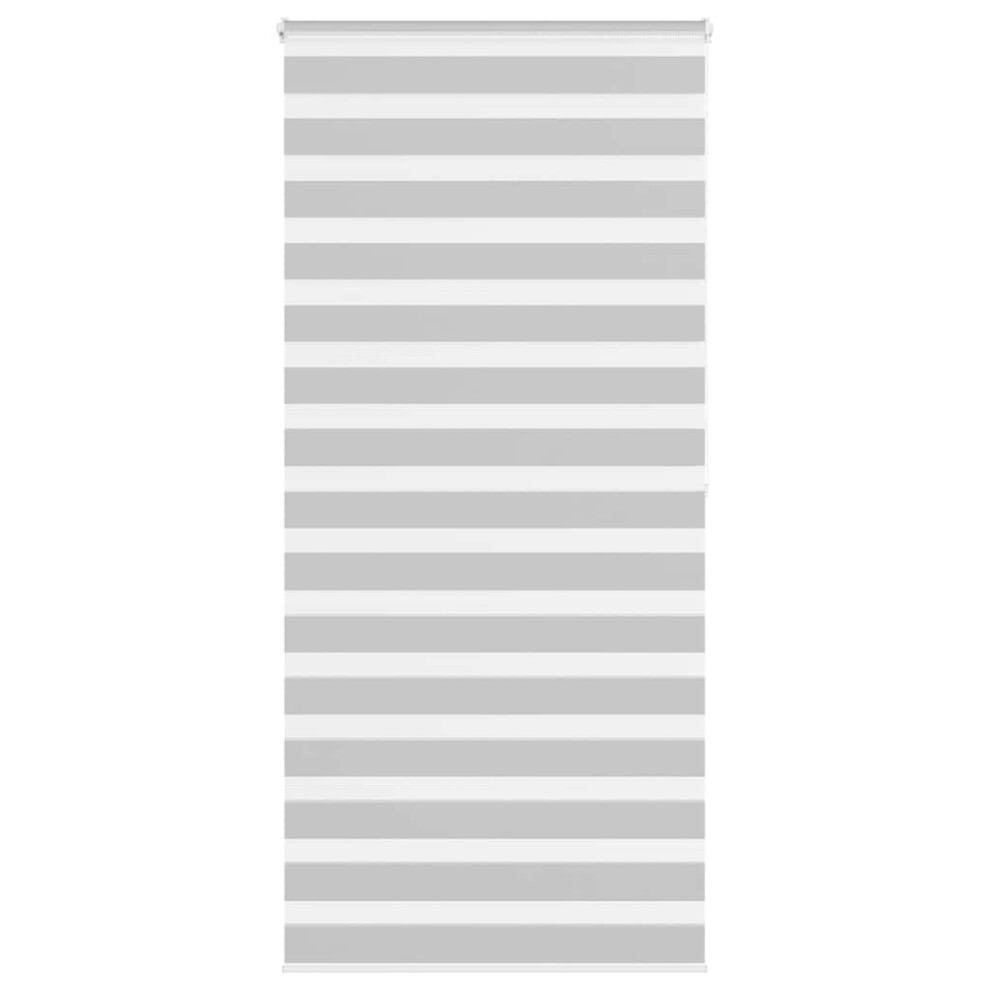 Vidaxl (Light Grey, 95 X 200 Cm) Zebra Blind Black 105X100 Cm Fabric Width 100.9 Cm Polyester