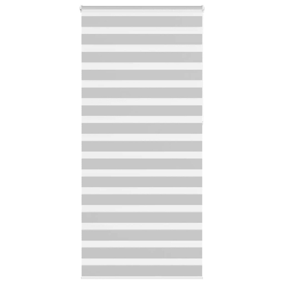 Vidaxl (Light Grey, 100 X 230 Cm) Zebra Blind Black 105X100 Cm Fabric Width 100.9 Cm Polyester