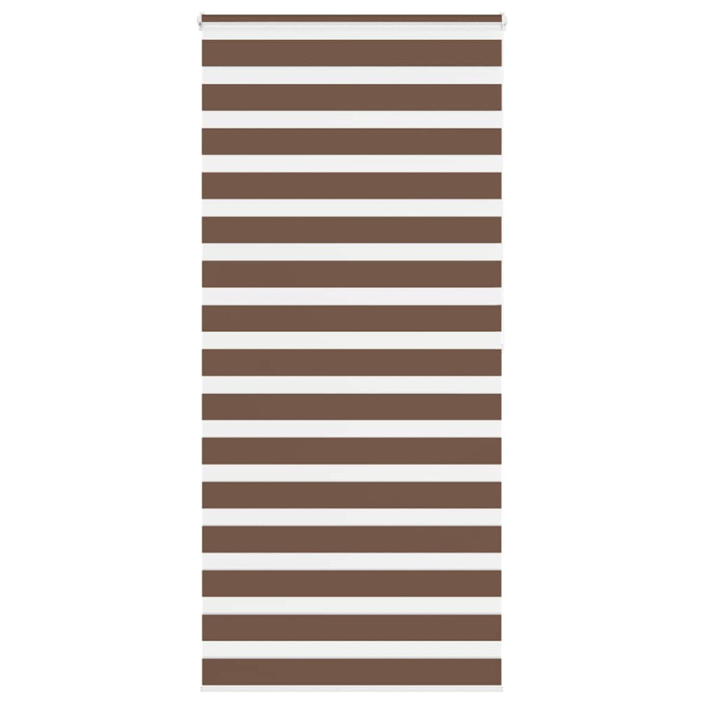 Vidaxl (Brown, 95 X 200 Cm) Zebra Blind Black 105X100 Cm Fabric Width 100.9 Cm Polyester