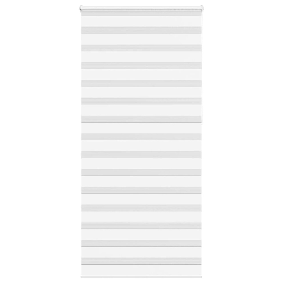 Vidaxl (White, 105 X 230 Cm) Zebra Blind Black 105X100 Cm Fabric Width 100.9 Cm Polyester