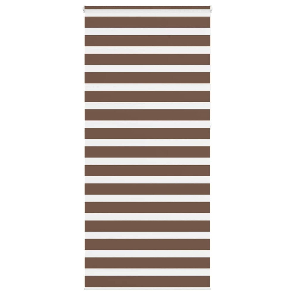 Vidaxl (Brown, 95 X 230 Cm) Zebra Blind Black 105X100 Cm Fabric Width 100.9 Cm Polyester