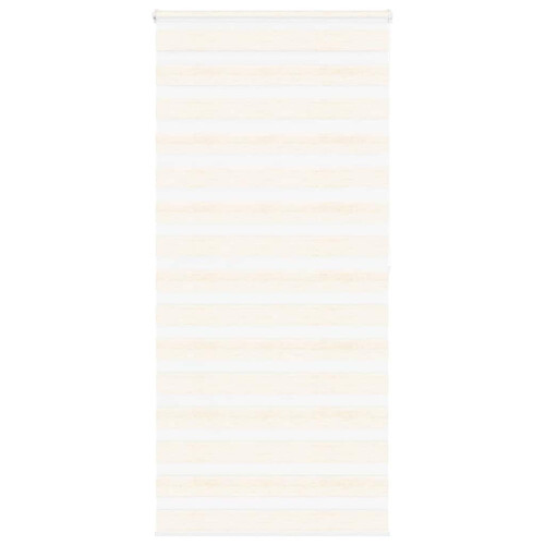VidaXL vidaXL Doppelrollo Marmorbeige 100x200 cm Stoffbreite 95,9 cm Polyester