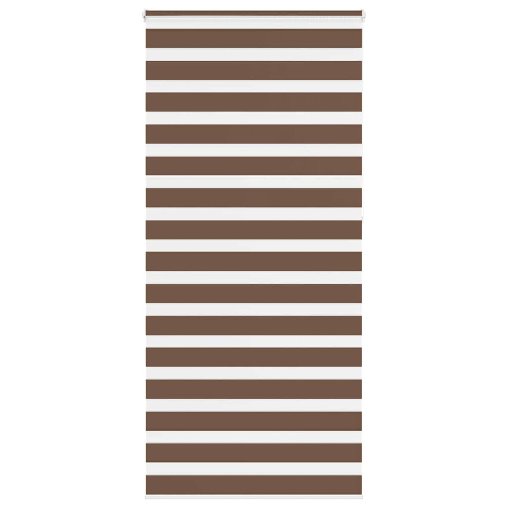 Vidaxl (Brown, 100 X 230 Cm) Zebra Blind Black 105X100 Cm Fabric Width 100.9 Cm Polyester