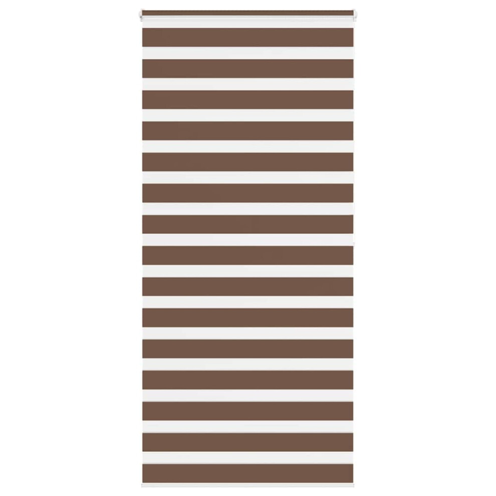 Vidaxl (Brown, 105 X 200 Cm) Zebra Blind Black 105X100 Cm Fabric Width 100.9 Cm Polyester