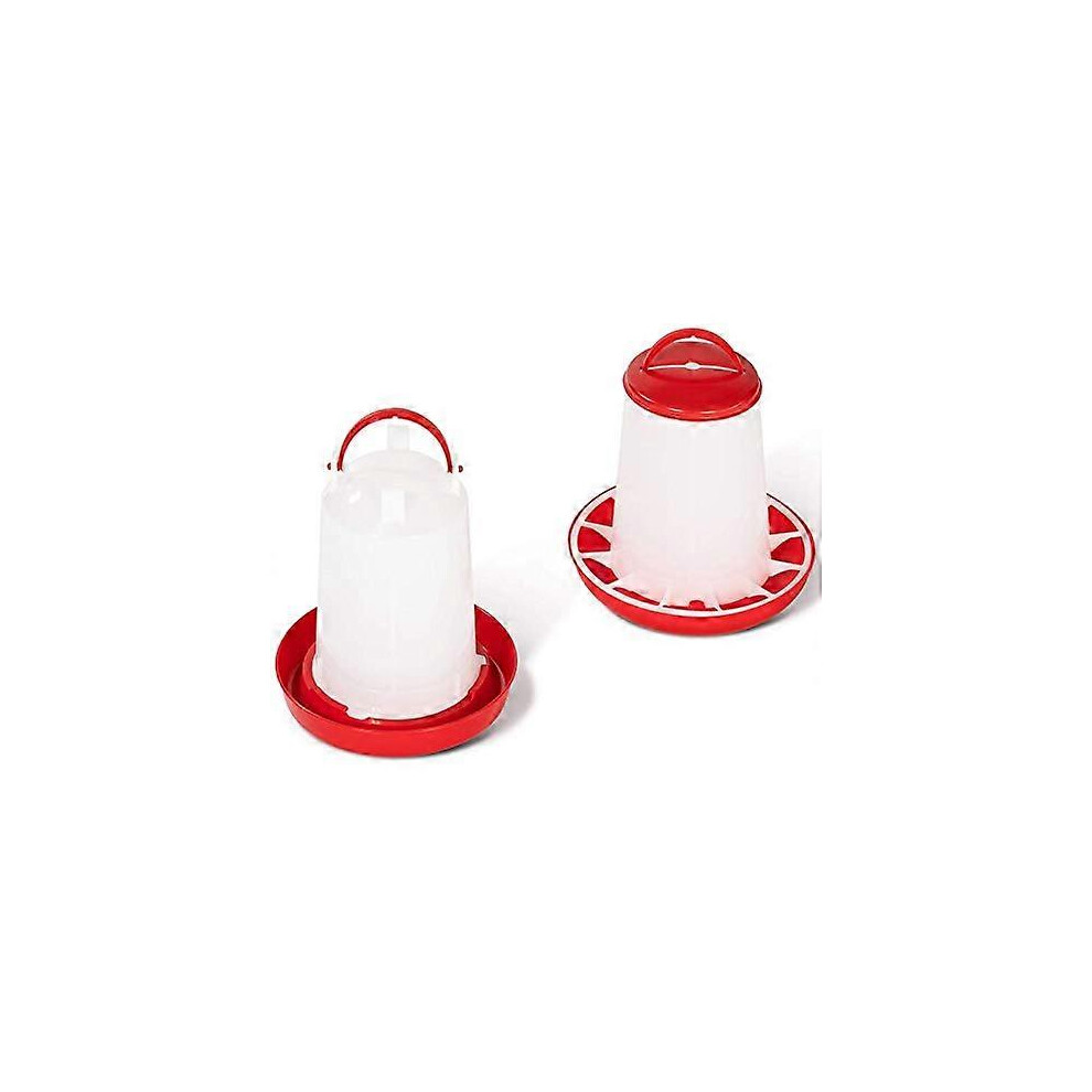 Bebetter Batch Feeder 3 Kg And Drinker 3L For Chickens And Poultry 3Kg