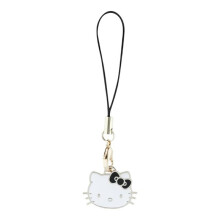Hello Kitty Phone Strap Kitty Cute Head Charm Black - HKCPMKHK