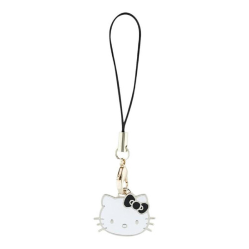 Hello Kitty Hello Kitty Phone Strap Kitty Cute Head Charm Black - HKCPMKHK