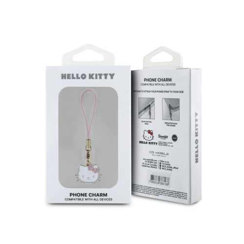 Hello Kitty Hello Kitty Charm Kitty hovedtelefonrem, lyserød 2