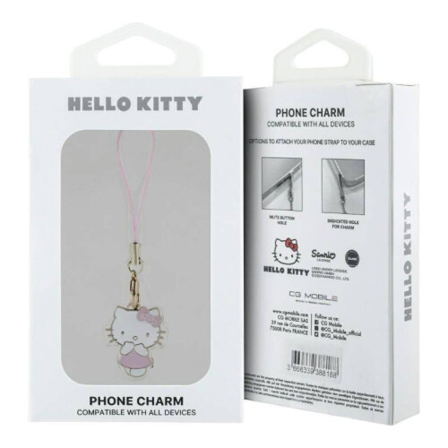 Hello Kitty Hello Kitty Phone Strap Kitty Cute Charm Pink - HKCPMKHP 2