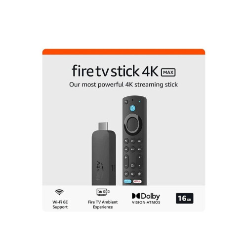 Amazon Amazon Fire TV Stick 4K Max streaming device 16GB Wi-Fi 6E,