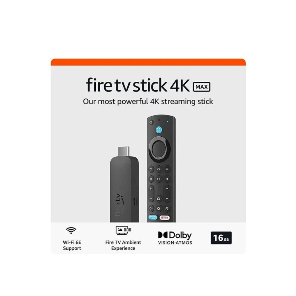 Amazon Fire Tv Stick 4K Max Streaming Device 16Gb Wi-Fi 6E,