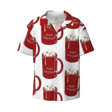 (Merry Swiftmas - Taylor Swift _10913) Men's Hawaiian Shirts Cuban Collar Vintage Bowling Short Sleeve Button Down Beach Shirt Casual Summer Vacation Wear Retro Tee