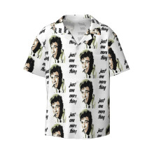 (Columbo_4226) Men's Hawaiian Shirts Cuban Collar Vintage Bowling Short Sleeve Button Down Beach Shirt Casual Summer Vacation Wear Retro Tee