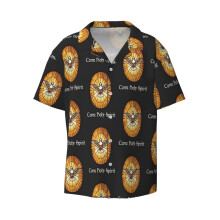 (Come Holy Spirit Dove Peter Dome_9771) Men's Hawaiian Shirts Cuban Collar Vintage Bowling Short Sleeve Button Down Beach Shirt Casual Summer Vacation Wear Retro Tee