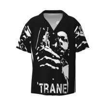 (Coltrane Coltrane_6810) Men's Hawaiian Shirts Cuban Collar Vintage Bowling Short Sleeve Button Down Beach Shirt Casual Summer Vacation Wear Retro Tee