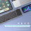 Seenda Foldable Wireless Bluetooth Keyboard Rechargeable Folding Portable Keyboards for PC Mac Smartphone Windows iOS Android 6