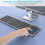 Seenda Foldable Wireless Bluetooth Keyboard Rechargeable Folding Portable Keyboards for PC Mac Smartphone Windows iOS Android 7