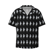 (Persian Cat Room Guardian Meme_4639) Men's Hawaiian Shirts Cuban Collar Vintage Bowling Short Sleeve Button Down Beach Shirt Casual Summer Vacation Wear Retro Tee