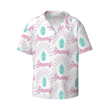 (Scrummy_6342) Men's Hawaiian Shirts Cuban Collar Vintage Bowling Short Sleeve Button Down Beach Shirt Casual Summer Vacation Wear Retro Tee