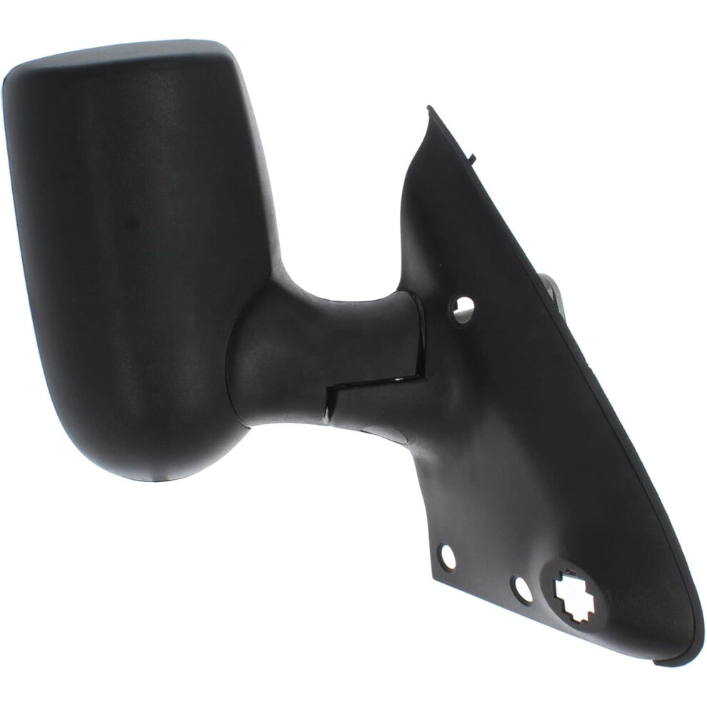 Electric Short Arm Wing Door Mirror With Heated Glass And Cover Compatible With Ford Transit Mk7 Van 2006-2014 Drivers Side Righ Black 90609282