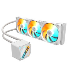 GIGABYTE GAMING 360 ICE 360mm Vloeistofkoeling 3 ARGB Ventilatoren Wit DAISY-CHAIN