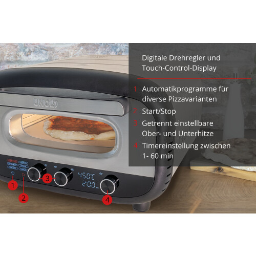 Pizzaoven - UNOLD - 68806 - 1700 W - RVS - 450 C 2