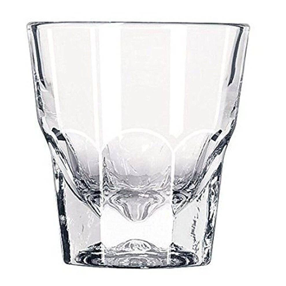 Set of Two Libbey Duratuff cortado glasses gibraltar Rocks glass 45 OZ Paper coasters Included