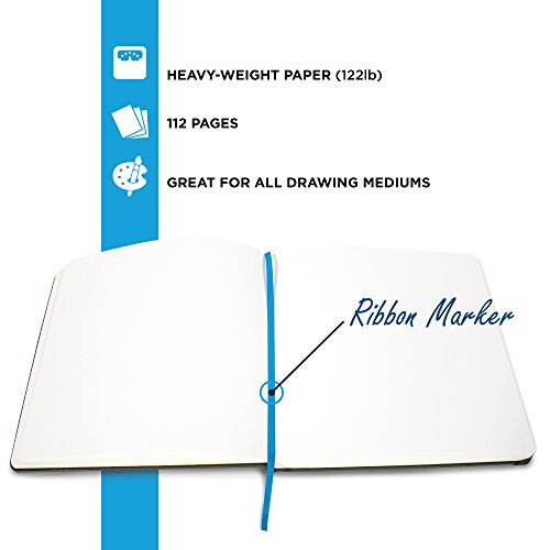 Libro Σχεδίου illo 8 x 8 Στερεό, (112lb/180gsm) Χαρτί Υψηλής Ποιότητας, Ράσπα, Πίσω Τσέπη 2