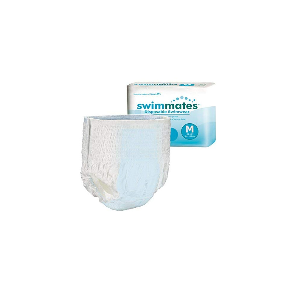 Swimmates Adult Swim Underwear, Pull-Up with Tear-Away Side Seams, Unisex, Disposable, Medium (34"- 48" Waist), 20 Count (Pack of 1)