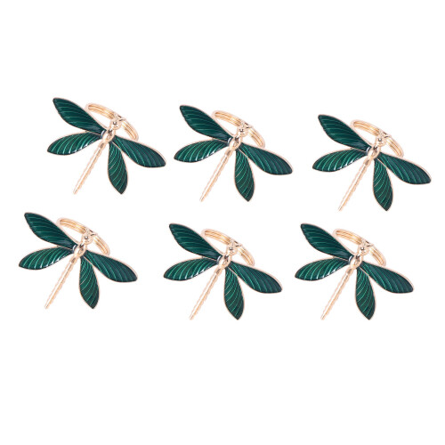 6 Pcs Dragonfly Napkin Ring,Napkin Ring for Wedding,Dining Table 1