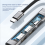 Για κινητό τηλέφωνο Android Tablet υπολογιστή φορητό PD Charging Hub Type-C USB C Expansion Dock, Ασημί 9