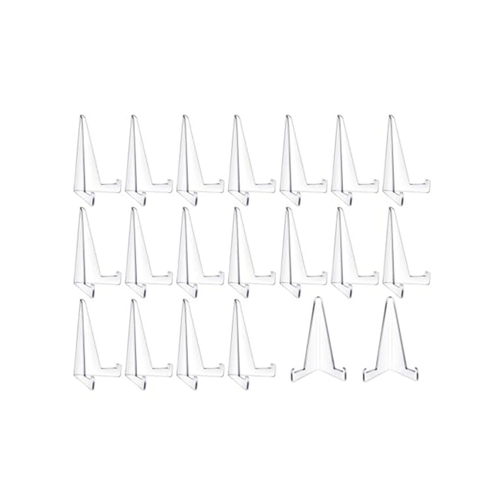 20 Pcs Triangle Acrylic Easel Stands for Display Mini Picture Frame Stand Plate Holders Photo Holder-image-OPC-PGMKFWV-NEW