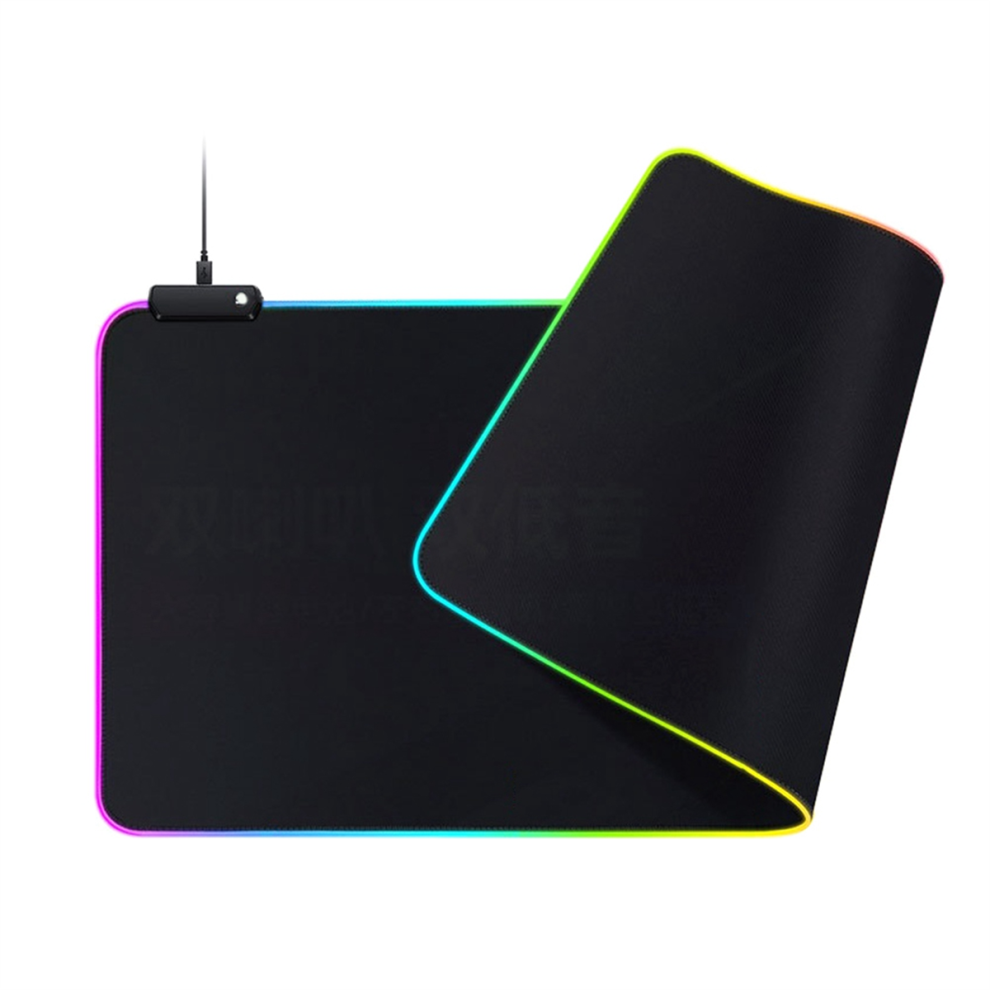 Gaming Mouse Pad, 31.5 X 11.8 In Rgb Mat, With Non-Slip Rubber Base Computer Keyboard Mat Luminous Pad 4851005196870