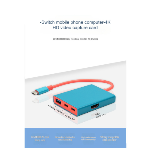 ΤΥΠΟΣ C Κάρτα λήψης βίντεο HD 4K εισόδου Loop-out Game Camera Live Recording USB 3.0 Docking Station 2