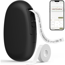 SUPVAN E10 Mini Bluetooth Label Maker Machine with Tape, Continuous Waterproof Label, Versatile App with 40+ Fonts and