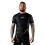 (X-Large) Scramble Kintsugi Short Sleeve Rash Guard - Black 1