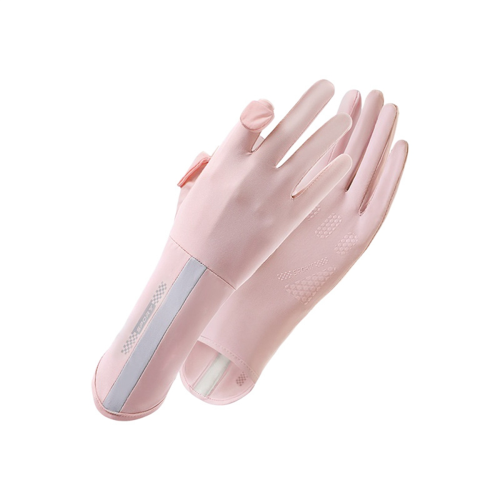 Γάντια προστασίας UV Driving Women, Full Finger Sun Pink