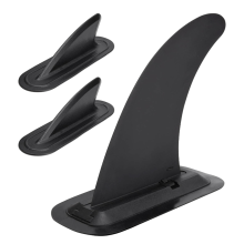 Surfing Fin, Detachable with Base, Surfboard Tail Rudder Set for Long Board, Surfboard, Paddleboard Black