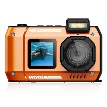 Waterproof Camera D50 Dual Screen Selfie Outdoor Sports HD Diving Underwater IP68 10 Meters Waterproof for Swimming