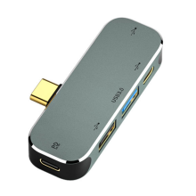 Υπολογιστής υπολογιστή Type-C Extension Hub 5 in 1 3,55mm Jack PD100W USB3.0/USB3.1 -Συμβατό USB Extender YX04-X4