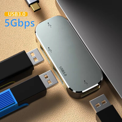 Υπολογιστής υπολογιστή Type-C Extension Hub 3,55mm Jack PD100W USB3.0/USB2.0/USB3.1 -Συμβατό USB Extender YX04 X2 2