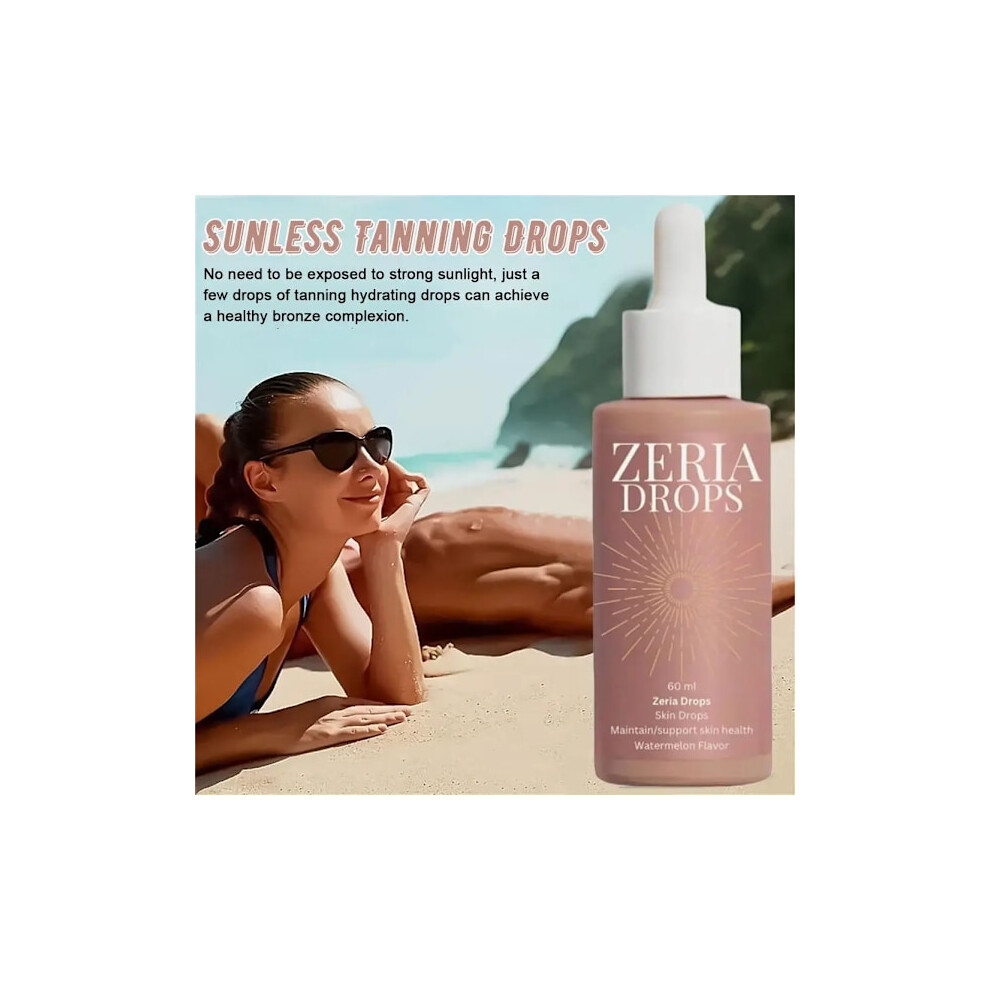 Photos - Sun Skin Care Zeria tan-without-sun drops,Self-tanning drops for dark fake tan Box Edition