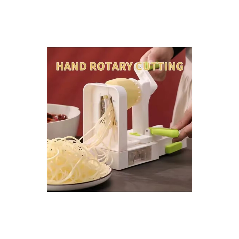 Spiralizer 5-blade Vegetable SpiraliserFoldable Spiral Slicer Zucchini Noodle VeggiePasta spaghetti Maker-image-OPC-PGMKK6N-NEW