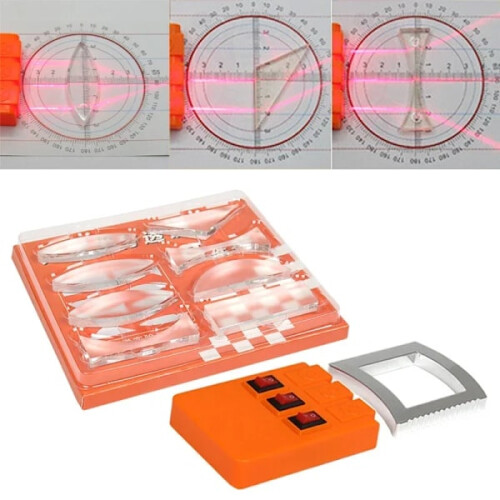 Geometric Optics Experiment Set Optical Lens Kit Convex Concave Lens Light Refract Reflect Physics Teaching Kid Science Gift 1