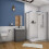 500mm Compact Bathroom Vanity Unit with Ceramic Basin | Space-Saving Design | 2 Soft-Close Doors | Matte Grey 3