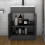 600mm Matte Grey Bathroom Vanity Unit with Extra-Deep Ceramic Basin | 2 Soft-Close Doors | Freestanding 2