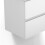 600mm Modern Storage Vanity Unit Ceramic Basin Wall Hung with 2 Soft Closing Drawers Matte White 2