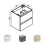 600mm Modern Storage Vanity Unit Ceramic Basin Wall Hung with 2 Soft Closing Drawers Matte White 4