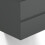800mm Bathroom Wall Mounted Vanity Unit Sink Cabinet Ceramic Basin,2 Soft Drawers,Gloss Grey 2