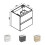 800mm Bathroom Wall Mounted Vanity Unit Sink Cabinet Ceramic Basin,2 Soft Drawers,Gloss Grey 4